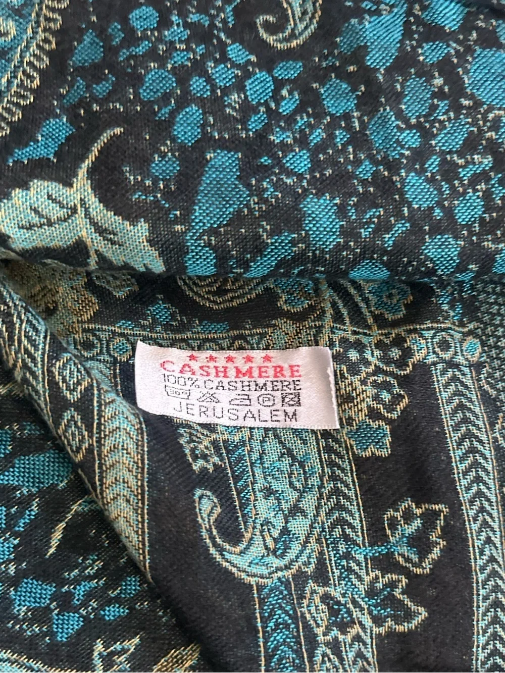 Cashmere Scarf Blue Size One Size Fits Most